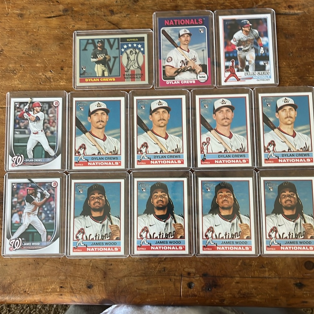 💎 Dylan Crews and James Wood Baseball card lot (13)💎